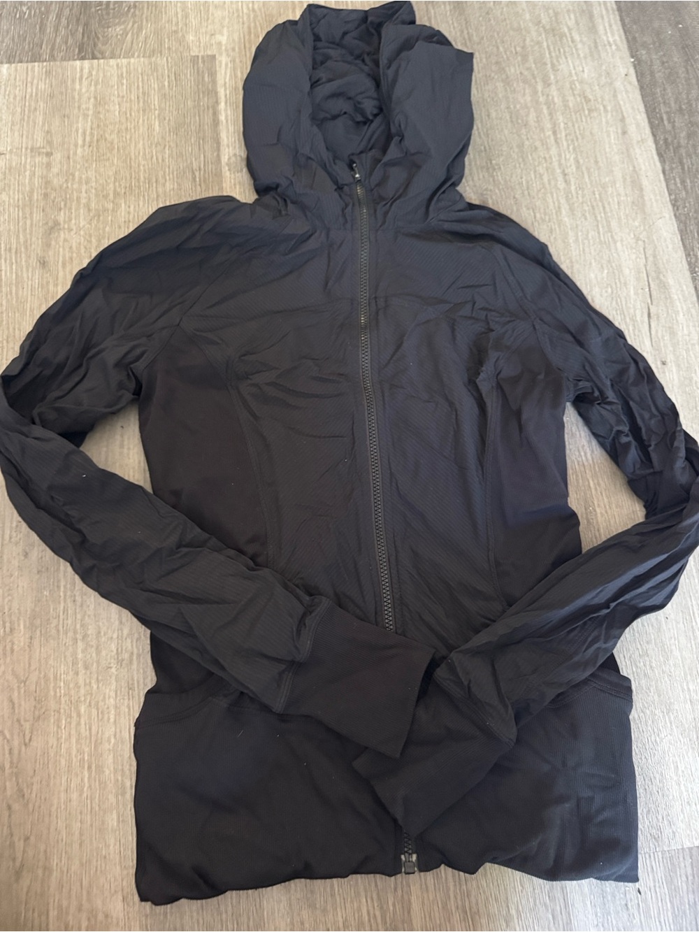 lululemon athletica Black Hooded Zip Jacket